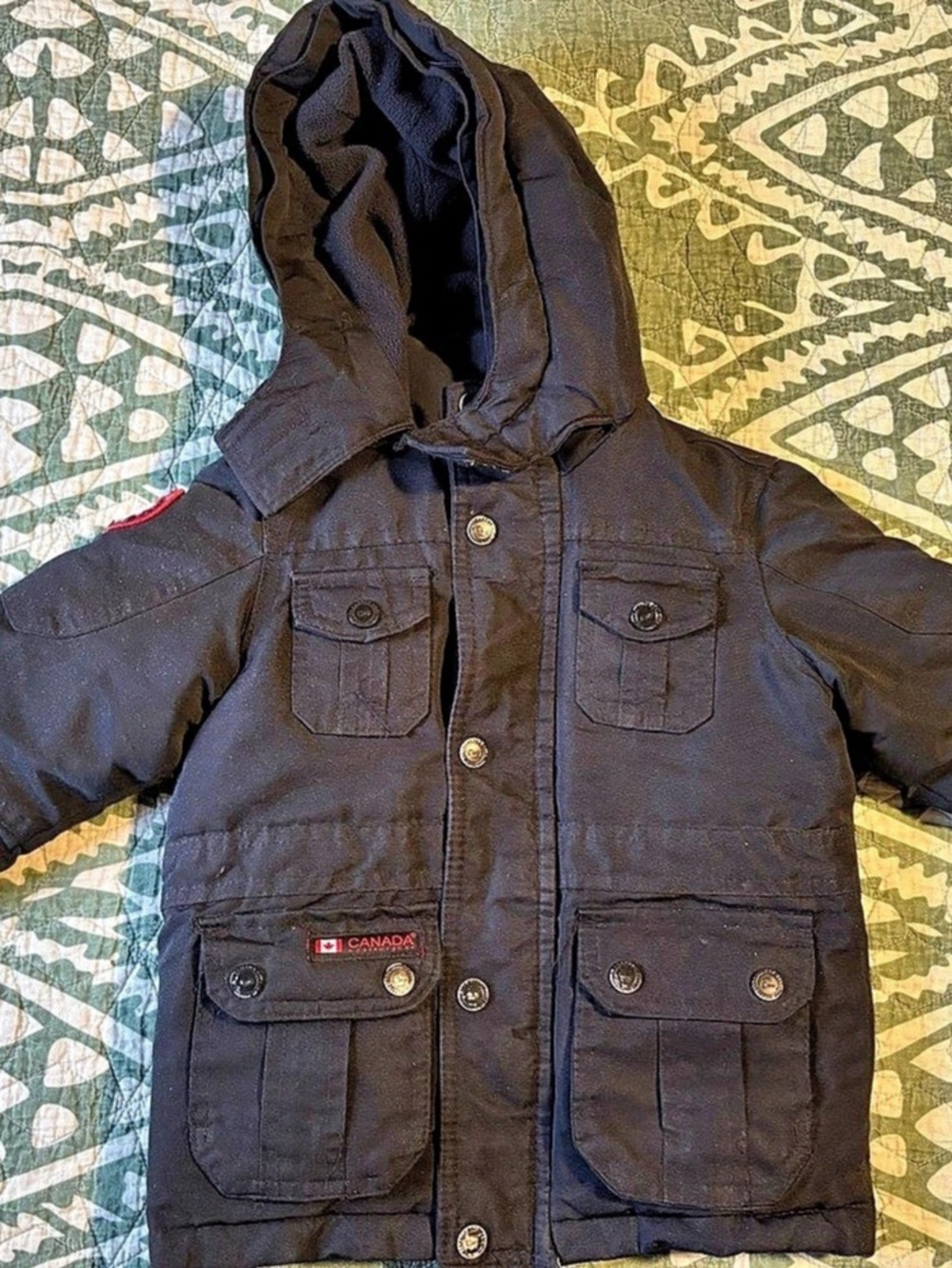 Canada Weather Gear Toddler Boys Winter Utility Parka Jacket Black 2T